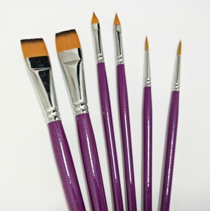 Art Supplies Strong Spring Back Round Tip Korea Custom Synthetic Face Painting Brush