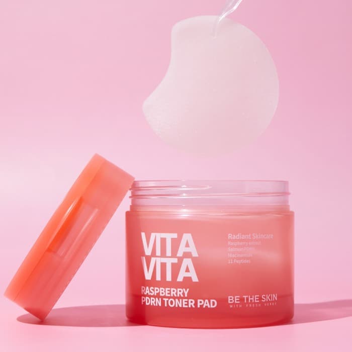 [BE THE SKIN] VITAVITA  RASPBERRY PDRN TONER PAD