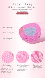 Bigsmile USB Facial Cleansing Brush Silicone Face Massager Cleansing Brush Electric Small Facial Brush Cleanser