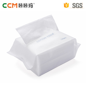 China manufacturer best price disposable spunlace nonwoven fabric cotton soft facial tissue paper