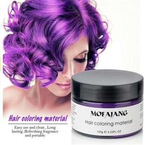 Color Hair Wax Styling Pomade Silver Grandma Grey Temporary Hair Dye Disposable Fashion Molding Coloring Mud Cream