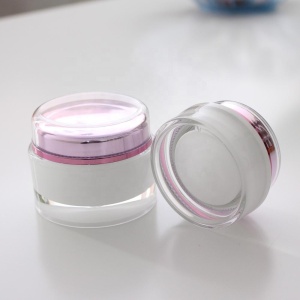 Cosmetic packaging plastic acrylic jar cream jar straight round