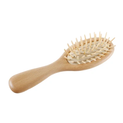 Custom Logo Biodegradable Wooden Hair Care Massage Airbag Comb