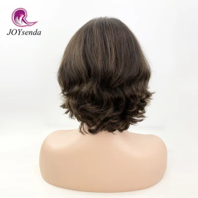 Customized Short Wavy Unprocessed European Virgin Human Jewish Wig Kosher Wigs for White Women