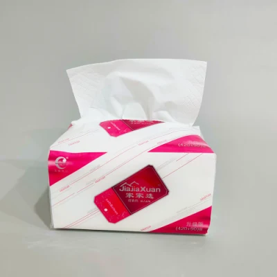 Customized Soft Silk Paper Tissue 12GSM/13.5GSM Face Cleaning Facial Tissue Paper China