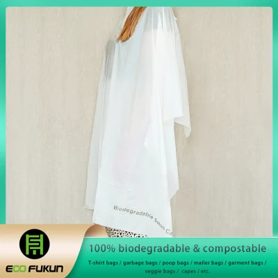 Disposable Hair Salon Capes, Plastic-Free Waterproof Shampoo Capes