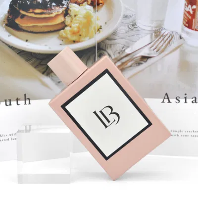 Factory 50ml Empty Glass Women Perfume Bottles Black Spray Pump Pink Perfume Bottles Romantic Spring Paper Box