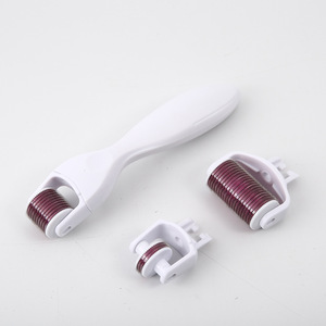 factory direct wholesale 3 in 1 Hand white roller red micro needle roller for body, face and eye care