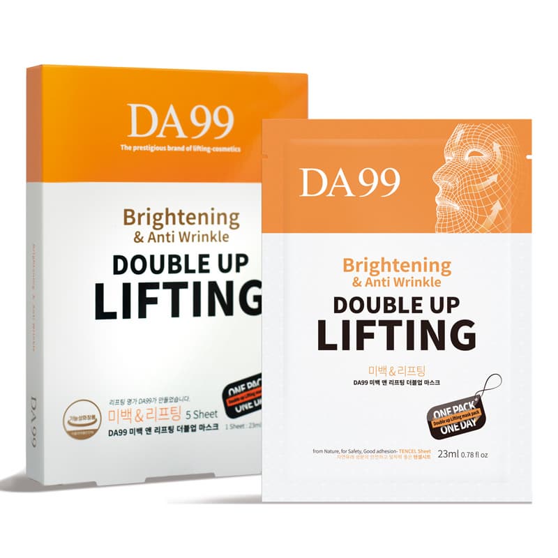 For anti aging, Skin care, Facial mask, DA99 Brightening and Lifting Double up Mask