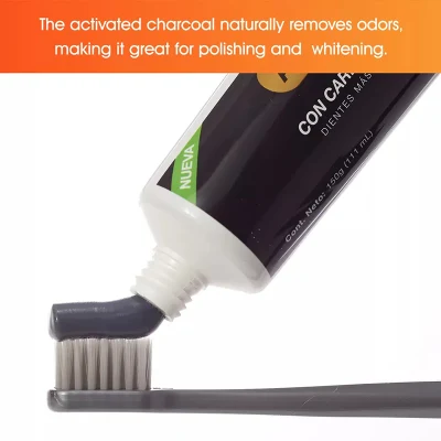 Free Sample Custom Logo 150g Dental Care Activated Bamboo Charcoal Teeth Whitening Mint Toothpaste