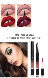 handaiyan  2 in 1 Double ends lip beauty set Lip Liner and  liquid lipstick lipgloss kits