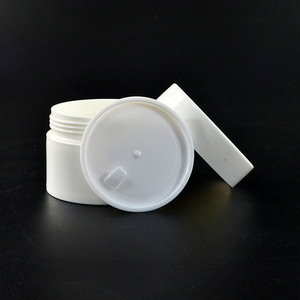 hot sale luxury round 30g 50g 100g 120g white pp plastic cosmetic jar for skin care cream