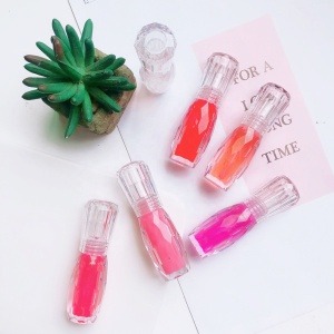 hot selling new design lip gloss tube private label diamond shape lip gloss