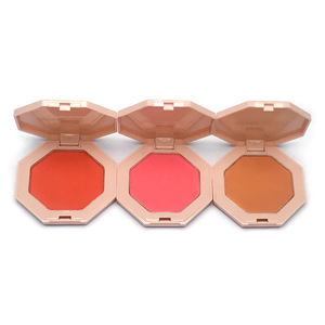 Hot Selling OEM Cosmetics Powder 6 Colors New Design Soft Nude Red Single Cheek Makeup Blusher