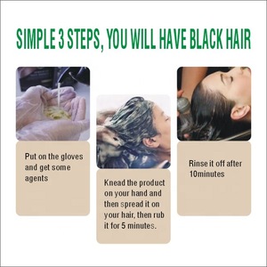 instant hair dye black garlic shampoo Dye