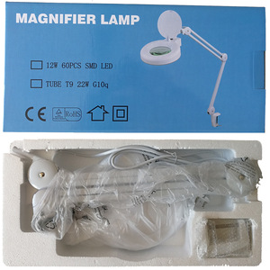 LED Clip Table Lamp Salon Magnifier Lamp Tattoo Lamp Magnifying Glass With Light Tattoo Kits