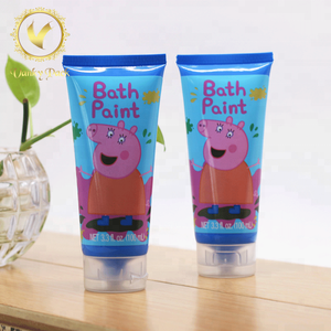 Lip gloss tube packaging customized plastic cosmetic tube with lip balm brush