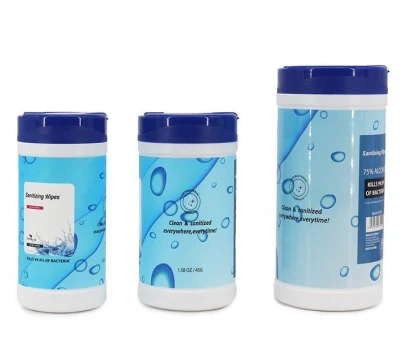  Select 75% Alcohol Wipes Disinfectant Wipes 60~100PCS in Canister