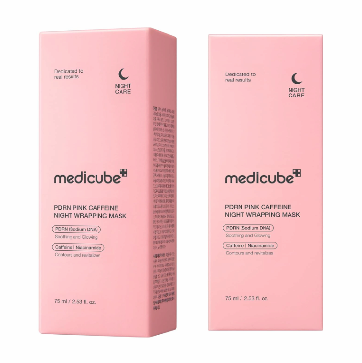 Medicube Wrapping Mask PDRN Caffeine Overnight Peel Off Facial Mask 2.53 fl.oz