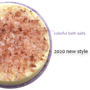 OEM Private Label Many Color Rainbow Bath Bomb Skin Clean Cupcake Bath Bomb With Oil Salt