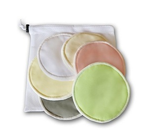 Organic Bamboo Nursing Pads With Laundry Bag Washable Breastfeeding Pads