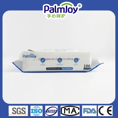 Palmjoy 100 Counts Antibacterial Surface Wipes for Adult or Hospital Use