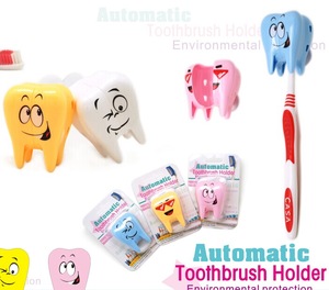 Plastic cute animal toothbrush head holder