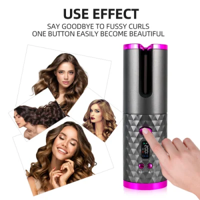 Portable Electric Spiral Curly Hair Curler Cordless Hair Curler