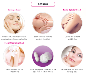 PRITECH 2019 New Products Convenient Rechargeable Body Womens Facial Hair Remover