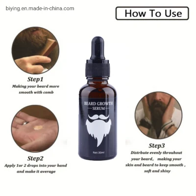 Private Label Beard Care Products Organic Beard Oil Men Beard Growth Grooming Oil Nourishing Softening Beard Growth Oil