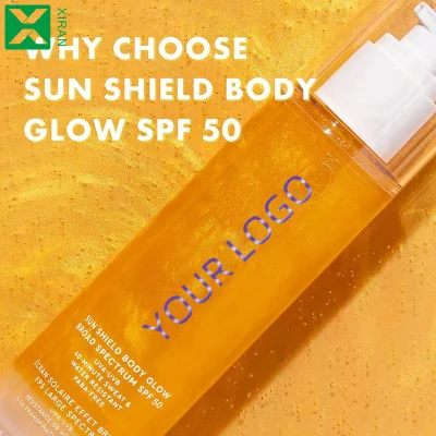 Private Label Liquid Waterproof SPF 50 Broad Spectrum Sunscreen