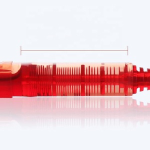Red Black 0.5mm Waterproof Permanent Marker Pen Body Art Tattoo Eyebrow Lip Skin Marker With Ink Surgical Single Tip