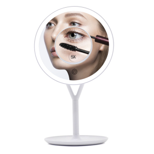 Round cosmetic mirrors Selfie vanity led makeup mirror with lights