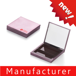Shantou manufacturer pink square magnetic empty eye shadow eyeshadow makeup compact case