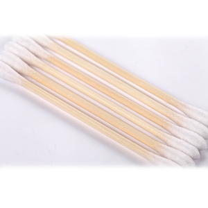 sharp cosmetic ear cleaning cotton buds sterile medical cotton swabs with bamboo plastic stick