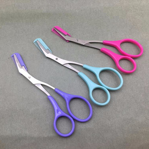 Stainless Steel Band Trim Eyebrows Comb Scissors Cosmetic Applicator Threading Artifact Makeup Tools Wholesale