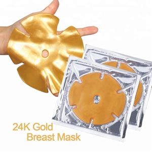 Top Selling Private Label Tightening Lifting Collagen 24K Gold Sheet Breast Mask