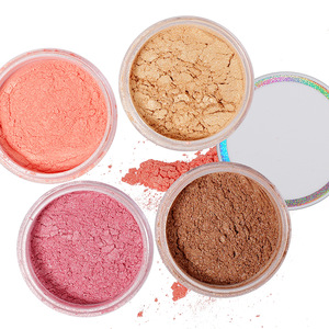 Trending Products 4 Color Loose powder highlighter makeup private label pigmented makeup foundation for all skin