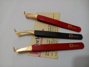 tweezers for eyelash extension with magnetic case