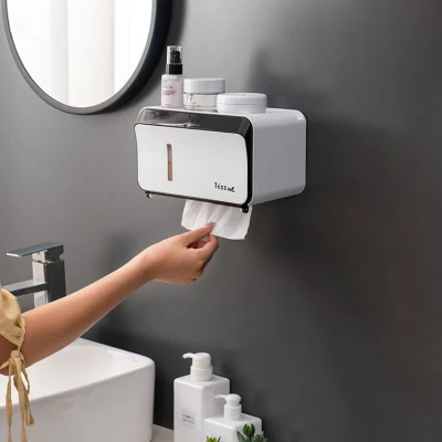 Versatile Bathroom Durable Waterproof Thickened Tissue Storage Box