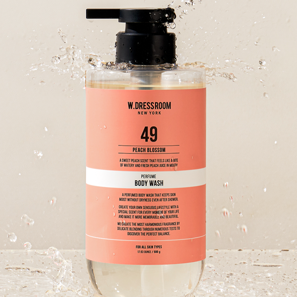 (W.DRESSROOM) Jojoba Oil Perfume Body Wash [No.49 Peach Blossom] 500g