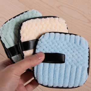 Wholesale Custom Fleece Facial Cleansing Reusable Makeup Remover Pads with Laundry Bag