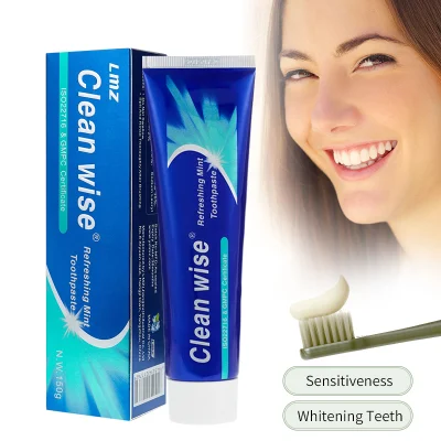 Wholesale Custom Private Label Mint Flavored Toothpaste for Sensitive Teeth and Bleeding Gums