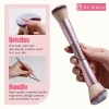Luxury Rose Gold 10pcs Dual-Head Brush Collection including Velvet Powder Puffs & Window Makeup Case Custom Logo Wholesale