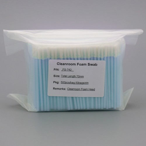 100 PPI Open Cell Polyurethane Foam Cleaning Swabs with Short Handle Lint Free Cotton Bud