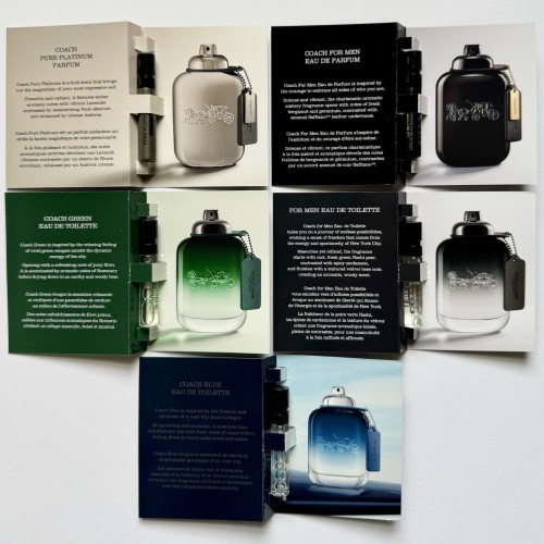 Coach MEN Cologne Collection Sample Spray Vials