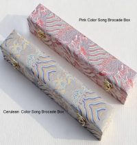 Song Brocade Box Pink Color  Cerulean Color Gift Necklaces Package Box
