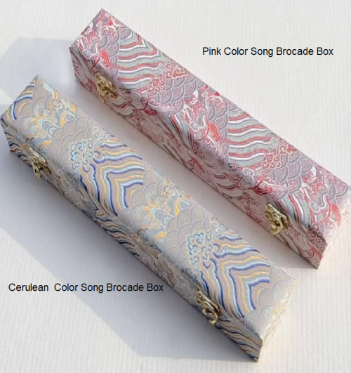 Song Brocade Box Pink Color  Cerulean Color Gift Necklaces Package Box