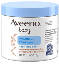Aveeno Baby Eczema Therapy Nighttime Moisturizing Balm w Colloidal Oatmeal 11 Oz