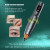 Aura Stainless Steel Wireless Pen Dual Batteries 2.6-4.0MM Adjustable Stroke Powerful Motor Cartridge Needles Permanent